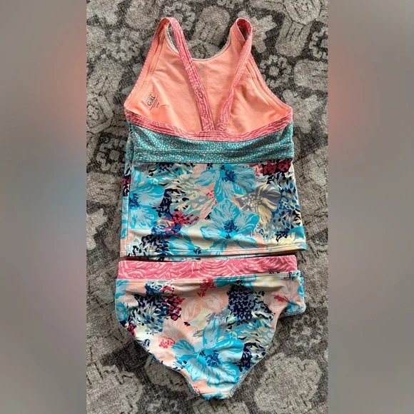 Athleta Girl Bora Bora 2-pc Bikini -Bottoms sz 14 with Tankini size 12